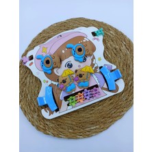 My World Life Ayıcık Desenli Lastik, Klips ,mandal ve Mini Mandal Toka Set Kız Çocuk
