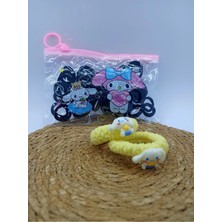 My World Life Çizgifilm Karakterli 2 Adet Lastik Toka Set ve Çantalı Havlu Lastik Toka Set