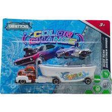 Gepettoys Suda Renk Değiştiren Araç ve Tır Set (5'li Paket)