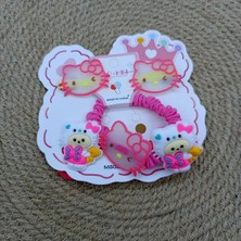 My World Life Karakter Desenli Hello Kitty Lastik Set ve Klips Set