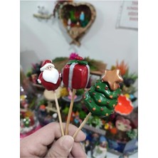 Himi Teraryum Objeleri 3'lü Noel Yılbaşı Kardan Adam Saksı Süsü Plastik Teraryum Obje Teraryum Malzemeleri