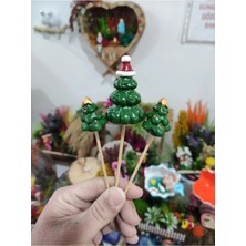 Himi Teraryum Objeleri 3'lü Noel Yılbaşı Kardan Adam Saksı Süsü Plastik Teraryum Obje Teraryum Malzemeleri
