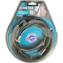 Kinetex Siyah Örgülü Duş Hortumu KTX-3008 (6'li Paket)