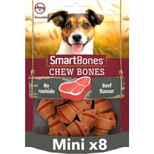 Smart Bones Küçük Irk Köpekler Içink Sığır Etli Ödül Kemiği 128GR (8'li)