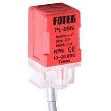 PL-05N Fotek 17X17X35MM 10-30VDC Besleme Npn No 5mm Algılama 2mt Kablolu Kübik Endüktif Sensör