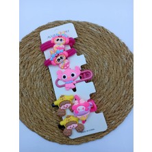 My World Life Stitch Figürlü Klips, Mandal , Lastik Toka Set