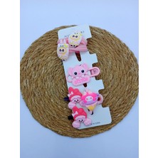My World Life Stitch Figürlü Klips, Mandal , Lastik Toka Set