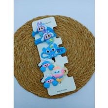 My World Life Stitch Figürlü Klips, Mandal , Lastik Toka Set