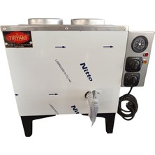 Tiryaki Ofis Tipi 2 Demlikli  Elektrikli Inox Çay Ocağı