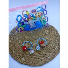 My World Life Fiyonk Detaylı Lastik Toka ve Çantalı Havlu Lastik Toka Set