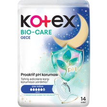 Kotex Bio-Care Quadro Gece 14'lü (4'li Paket)