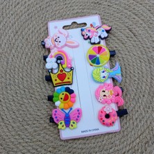 My World Life 10 Lu Unicorn Gökkuşağı Kız Çocuk Pens Toka Set