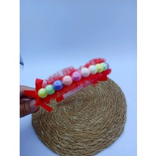My World Life Tül ve Boncuk Detaylı Plastik Taç