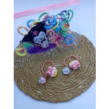 My World Life Fiyonk Detaylı Lastik Toka ve Çantalı Havlu Lastik Toka Set