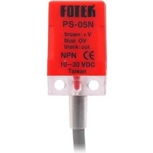 PS-05N Fotek 17X17X28MM 10-30VDC Besleme Npn No 5mm Algılama 2mt Kablolu Kübik Endüktif Sensör