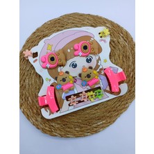 My World Life Ayıcık Desenli Lastik, Klips ,mandal ve Mini Mandal Toka Set Kız Çocuk