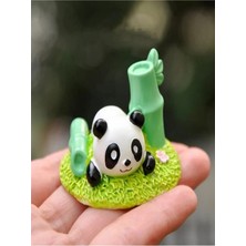 Himi Teraryum Objeleri Sevimli Panda Saksı Süsü Plastik Teraryum Obje Teraryum Malzemeleri Minyatür Obje