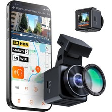 Vantrue Element1 Pro 4K UHD Wi-Fi Cpl Filitre Hediyeli Mini Araç Kamerası
