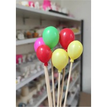 Himi Teraryum Objeleri Balon 6 Adet Minyatür Obje Teraryum Malzemeleri Plastik Teraryum Objeleri Saksı Süsleri