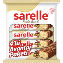 Sarelle Duo Sütlü Çikolata Fındık Dolgulu Gofret 4X33 gr (7'li Paket)