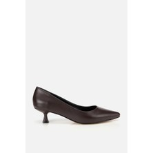 Yaya By Hotiç Kadın Kahverengi Kısa Topuklu Stiletto