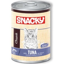 Snacky Chunk Ton Balıklı Yetişkin Kedi Konservesi 400 gr