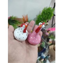 Himi Teraryum Objeleri Horoz ve Tavuk Plastik Teraryum Obje Teraryum Malzemeleri Teraryum Minyatürleri Süsleri Minyatür Obje