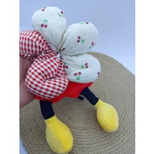 My World Life Yeni Moda Minnie Model Ayaklı Scrunchies Dev Pofuduk Süngerli Lastik Toka