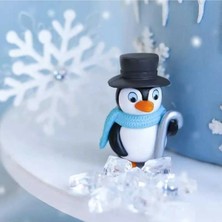 Himi Teraryum Objeleri Bastonlu Penguen Teraryum Süsleri Plastik Teraryum Obje Minyatür Obje