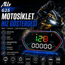 Ally Hud G25 Obd2 + Gps Head Up Display Hud, Dijital Hız Göstergesi - Motosiklet ile Uyumlu