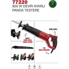 Retools 77220 850W Devir Ayarlı Panda Testere 28 mm Strok Güçlü Motor ile Hızlı Kesim