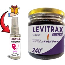 Medigeni Helsol Levitrax Macun 240 gr Erkeklerin Performanslarına Özel + Erosel Erotikmasaj Yağı Hediye