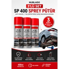 Nublado Sp 400 Sprey Pütür 400 ml 3’lü Set Anti Gravel Araç Altı Taş Çarpması ve Ses Yalıtım Kaplaması