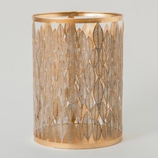 Chakra Leafy Fener 35x25 cm  Krem/Gold