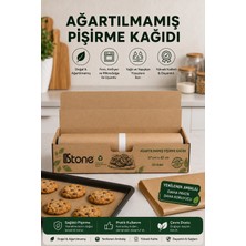 Broken Stone 50 Adet Craft Kesilmiş Pişirme Kağıdı 37 x 42 cm Ağartılmamış Doğal Pişirme Kağıdı-En Iyi Mutfak Yardımcısı