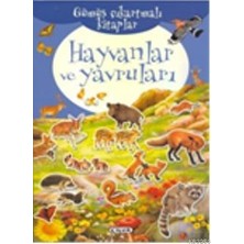Çiçek Yayıncılık Gümüş Çıkartmalı Kitaplar - Hayvanlar ve Yavruları