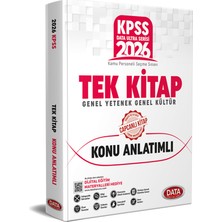 Data Yayınları 2026 KPSS Genel Yetenek Genel Kültür Konu Anlatımlı Tek Kita