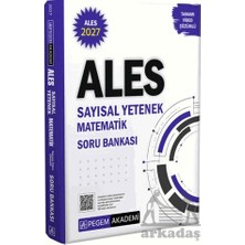 Pegem Akademi Yayıncılık 2027 Ales Sayısal Yetenek Matematik Tamamı Video Çözümlü Soru Bankası