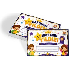 heptex Haftanın Yıldızı Öğrenci Başarı Kartı 50 Adet