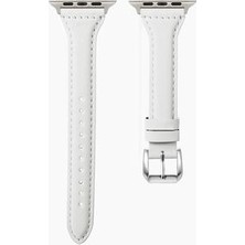 Apple Watch 42MM Dikişli Şık Zarif Deri Kordon KRD28