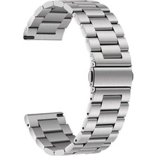 Galaxy Watch Active 2 44MM Samsung Galaxy Watch Active 2 Şık Klasik Sağlam Metal Kordon 44MM Band-04