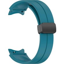 Galaxy Watch 4 44MM Metal Tokalı Esnek Yumuşak Konforlu Silikon Kordon KRD84