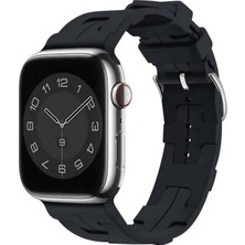 Apple Watch 40MM Silikon Yapılı Tokalı Şık Sağlam Metal Kordon KRD92
