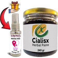 Medigeni Helsol Ci.a.lisx Macun 240 gr Erkeklerin Performanslarına Özel + Erosel Erotikmasaj Yağı Hediye
