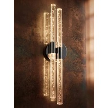Backhome Bubbleflux Dubble Large 51 cm Modern Tasarım LED Aplik - Duvar Lambası - Antrasit Gri -  Elektrikli - Günışığı