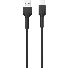 X-Level XCC9002 27W 3.3A Hızlı USB-A to USB-C / TYPE-C 1.2 Metre Soft Data Şarj Veri Kablosu