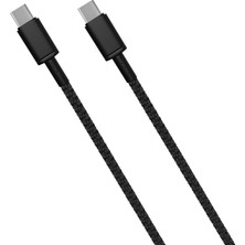 X-Level XCC8910 Type-C to Type-C 65W 1.2 Metre Hasır Hızlı Şarj Data Kablosu