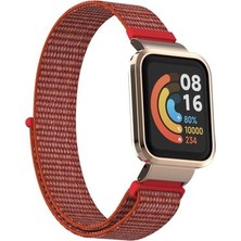 Redmi Watch Hasır Örgü Yapılı Naylon Şık Konforlu Kumaş Kordon (Mi Watch Lite) KRD61
