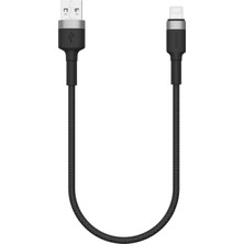 X-Level XCC8699 27W 3A Destekli USB-A to Lightning 30 CM Kısa Hasır Data Şarj Kablosu