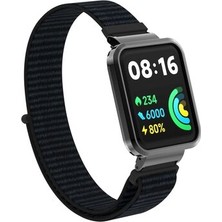 Redmi Watch 2 Lite Hasır Örgü Yapılı Naylon Şık Konforlu Kumaş Kordon KRD61